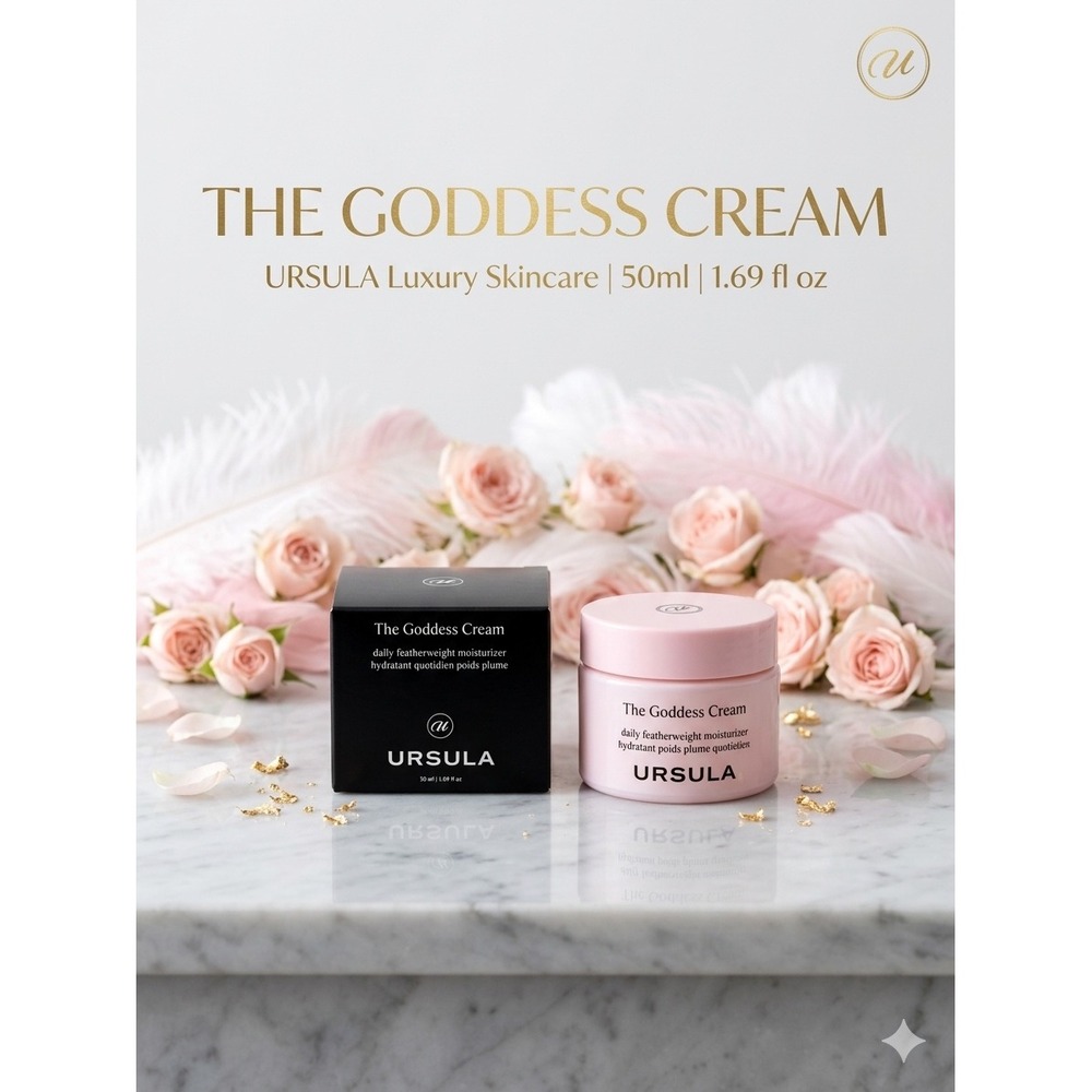 URSULA Luxury Skincare The Goddess Cream Daily Featherweight Moisturizer‎ 50ml